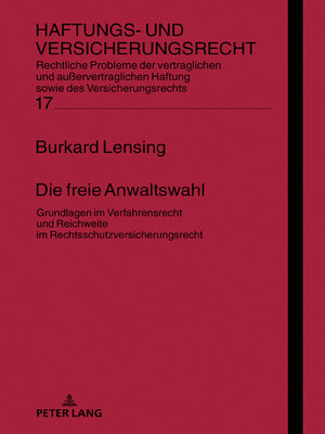 cover image of Die freie Anwaltswahl